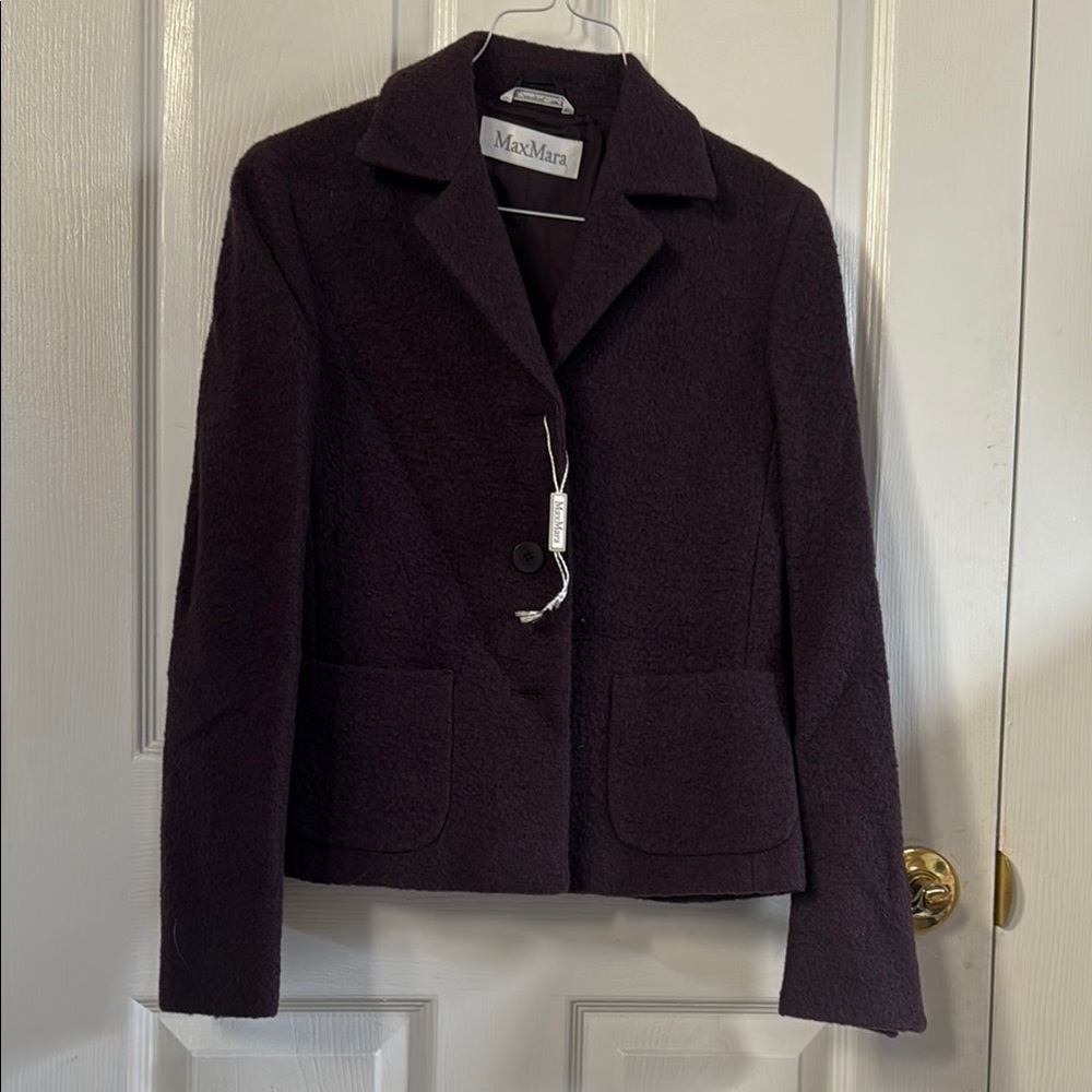 MaxMara Women's Dark Purple Jacket